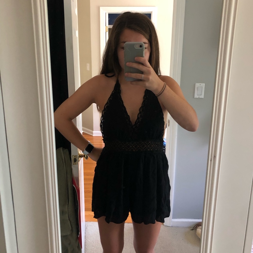 LF Black Romper